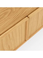 TANA in natural oak wood sideboard tv cabinet 2 doors storage cabinet