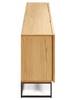 TANA  Buffet en bois de chêne naturel 2 portes et 3 tiroirs design living
