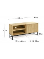 TANA TV cabinet in natural oak wood design living
