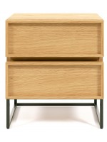 TANA bedside table in natural oak wood home design