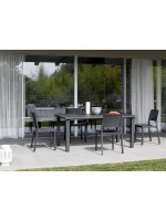 ERCOLE 170x100 Feststehender Tisch Side by Side Farbe nach Wahl für Outdoor Garten Terrassen Veranda