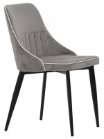 CHESTER color choice in fabric and black metal legs design chair