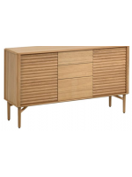 LANIA 155x45 sideboard in solid natural oak wood design home living