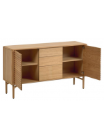 LANIA 155x45 sideboard in solid natural oak wood design home living