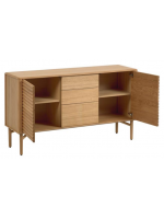 LANIA Buffet 155x45 en bois de chêne naturel massif design home living