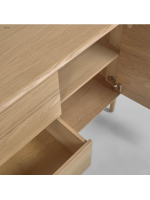 LANIA Buffet 155x45 en bois de chêne naturel massif design home living