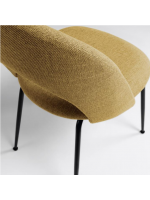 AUSILIAR choice of fabric color and black metal structure design chair