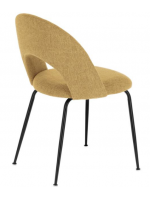 AUSILIAR elección del color de la tela y la silla de diseño de estructura de metal negro