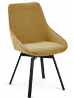 FRED sedia girevole scelta colore in tessuto e gambe in metallo per casa o contract uffici studi professionali alberghi