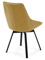 FRED Chaise pivotante choix de couleur dans les pieds en tissu et en métal pour les bureaux à domicile ou à contrat