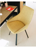 FRED swivel chair color choice in fabric and metal legs for home or contract professional offices hotels