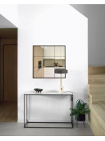 CANDEM specchio quadrato in metallo nero design casa