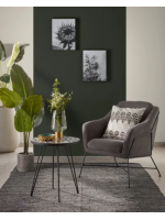 LORE Sessel aus dunkelgrauem Stoff trendiges Design