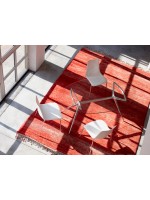 METROPOLIS TABLE BASE L für Tischplatte 180x90 cm Stahlkonstruktion für Tischplatte aus Glas oder Holz oder Quarz oder Laminat