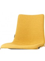 ZEBRA POP struttura a 4 gambe cromate o verniciate antracite sedia in tessuto o ecopelle scelta colore