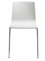 ALICE CHAIR telaio cromato e scocca in tecnopolimero scelta colore sedia per cucina ufficio sala riunioni