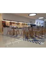 NATÜRLICHE ZEBRA Antishock transparent oder transparent geräucherte natürliche Buche Beine oder Wenge Stuhl Design