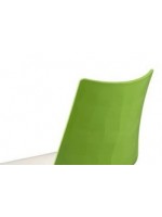 ZEBRA bicolore con braccioli in polimero 4 gambe scelta colore sedia design arredamento casa contract