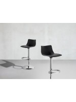 DAY UP POP blanc ou noir simili cuir tabouret design maison cuisine et snack bar table