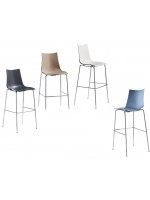 ZEBRA height 80 cm fisoo polymer in a variety of colors for kitchen bar stool