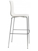 ALICE fixed height 80 cm steel stackable stool in different colours