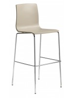 ALICE fixed height 80 cm steel stackable stool in different colours