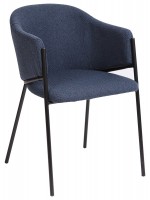 AMORY choice of color in fabric and black metal structure chair with armrests design home
