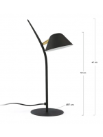 LISIA black design metal table lamp home