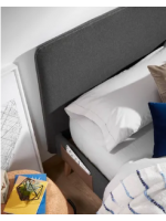 ELLA cabecero de cama doble en tela a elegir para somier de 150 o 160 cm
