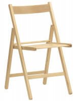 AXEL folding chair color choice in beech wood for home or contract