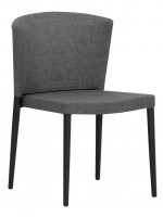 TIRA in white or anthracite aluminum and textilene chair for indoor or outdoor home or contract