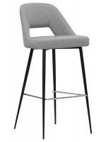 FRENCIS color choice in fabric and black metal legs design stool