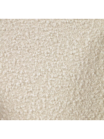ENZA Fauteuil à bascule en tissu Shearling blanc