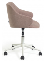 BISIAK color choice in stain-resistant fabric chair with armrests and with wheels for desk