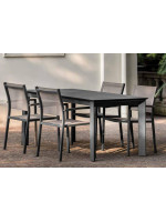 BASCO 160 o 200 allungabile tavolo in alluminio scelta colore per giardino terrazzi residence ristoranti chalet