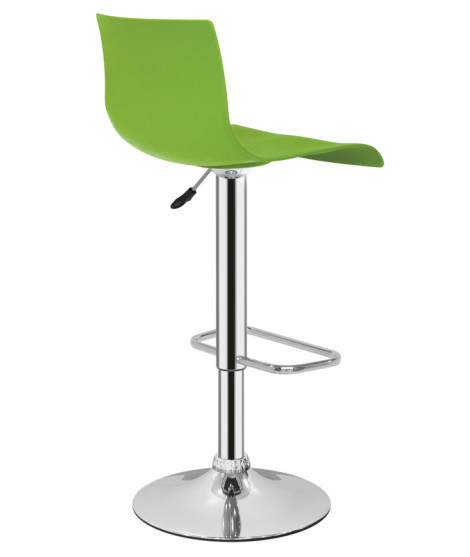 FLORIS scelta colore in polipropilene e struttura cromata con elevazione a gas sgabello