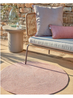 SEATTLE scelta colore divano in corda e in metallo con cuscino incluso per interno ed esterno giardino terrazzi