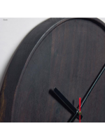 ETRURIA orologio decorativo e funzionante da parete in legno di acacia