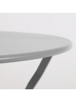 ALIAS Conjunto plegable de metal barnizado mesa Ø 60 cm y 2 sillas diseño exterior