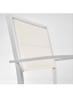 FAST in alluminio verniciato e textilene impilabile sedia con braccioli per interno o esterno