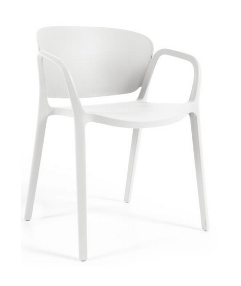 AMMA scelta colore sedia con braccioli impilabile in polipropilene per giardino terrazzo residence ristoranti chalet