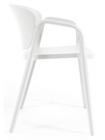 AMMA scelta colore sedia con braccioli impilabile in polipropilene per giardino terrazzo residence ristoranti chalet