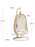 ELAN silla apilable con reposabrazos en polipropileno para jardín terraza residencia restaurantes chalets