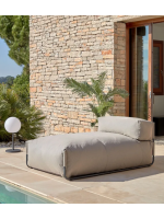 SLEEPER pouf canapé chaise longue modulable externe ou interne en aluminium et tissu outdoor