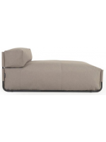 SLEEPER Hocker Sofa Chaiselongue modular extern oder intern aus Aluminium und Outdoor Stoff