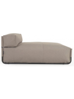 SLEEPER puf sofa chaise longue modular exterior o interior en aluminio y tejido exterior