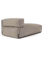 SLEEPER Hocker Sofa Chaiselongue modular extern oder intern aus Aluminium und Outdoor Stoff