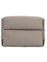 SLEEPER Hocker Sofa Chaiselongue modular extern oder intern aus Aluminium und Outdoor Stoff