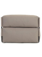 SLEEPER pouf sofa chaise longue modular external or internal in aluminum and outdoor fabric