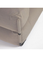 SLEEPER pouf sofa chaise longue modular external or internal in aluminum and outdoor fabric